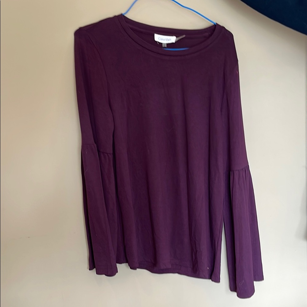 Chaps Women's Purple Long Sleeve Top
